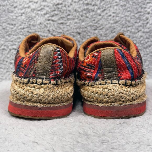 Twisted X Driving Moc Womens Size 9 Loafers Shoes Weave Red Multi WCL0008 - Picture 4 of 9